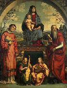 Madonna and Child with Sts Lawrence and Jerome Francesco Francia